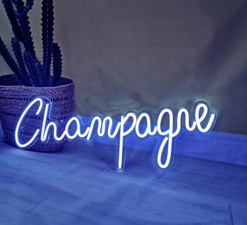 Champagne LED Neon Sign