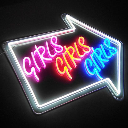 GIRLS GIRLS GIRLS Neon Sign 