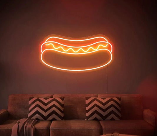 Hotdog Neon Sign