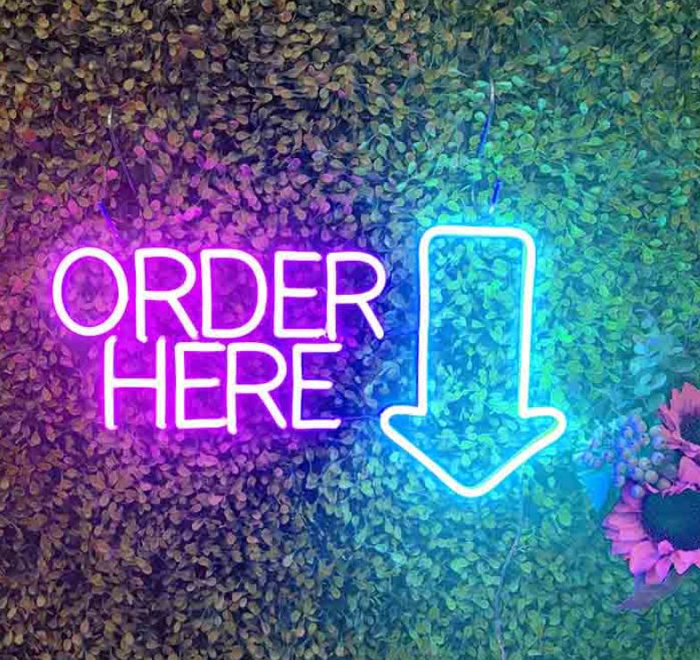 Order Here LED Neon Sign