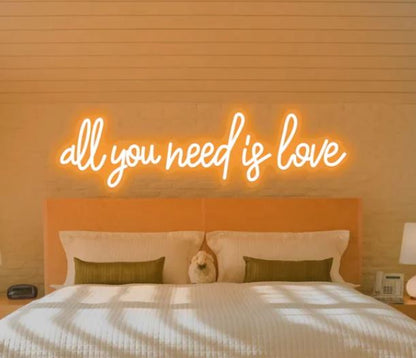 All you need is love Neon Sign