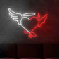 Good and Bad Angel Heart Neon Sign