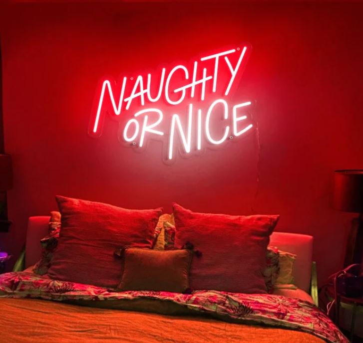 Naughty or Nice LED Neon Sign