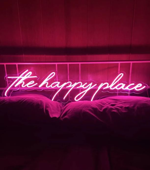 The Happy Place LED Neon Sign
