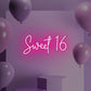 Sweet Sixteen LED Neon Sign