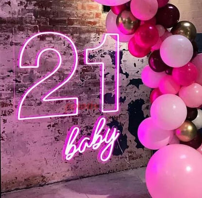 21 Baby LED Neon Sign