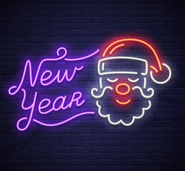 New Year Santa LED Neon Sign