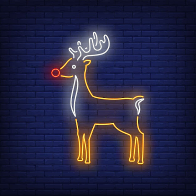 Rudolph Neon Sign