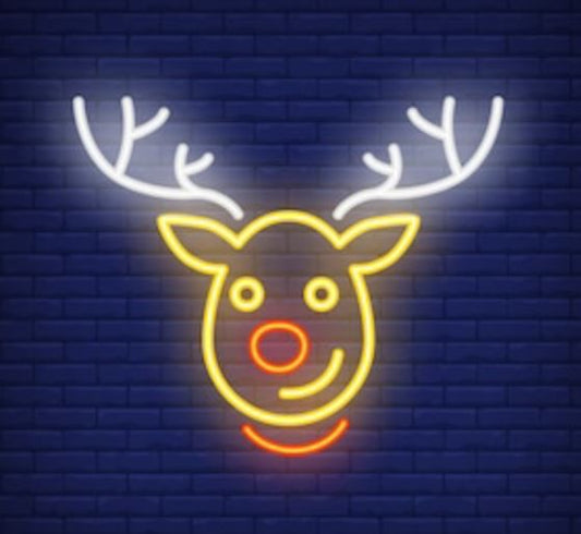 Rudolph Cartoon LED Neon Sign