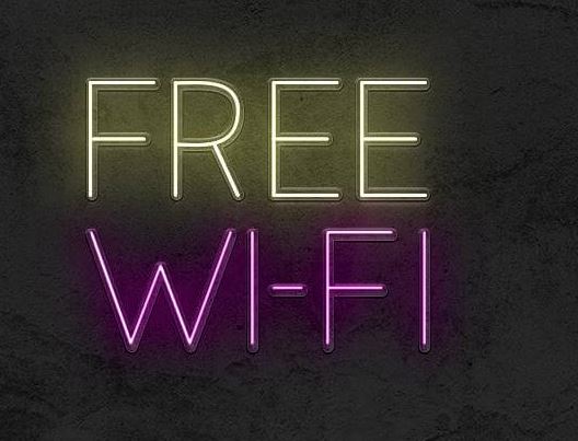 Free WI-FI Neon Sign