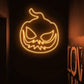 Scary Pumpkin LED Neon Sign
