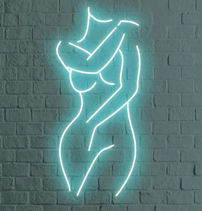 Body Silhouette Neon Sign