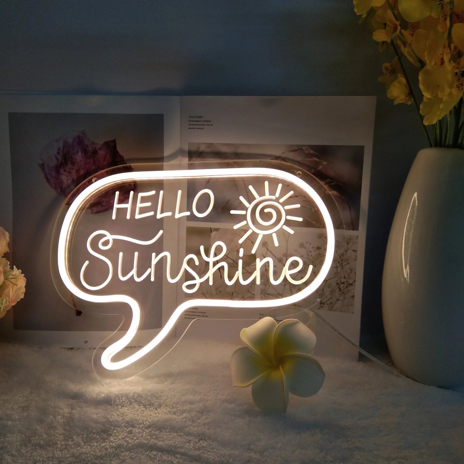 Hello Sunshine LED Neon Sign
