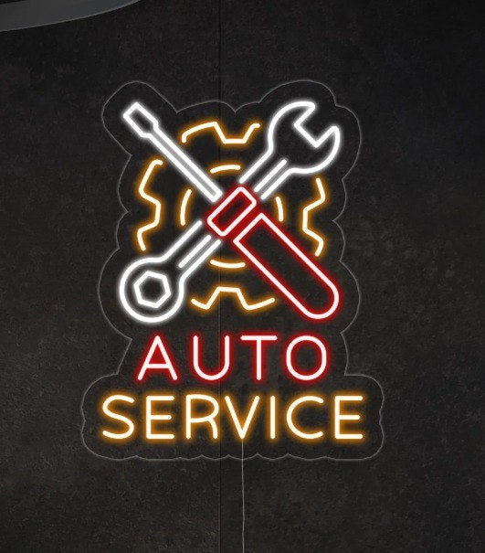 Auto Service LED Neon Sign