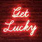 Get Lucky LED Neon Sign