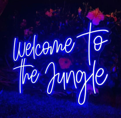 Welcome to the Jungle Neon Sign