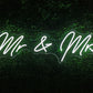 Mr and Mrs Neon Sign