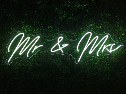 Mr and Mrs Neon Sign