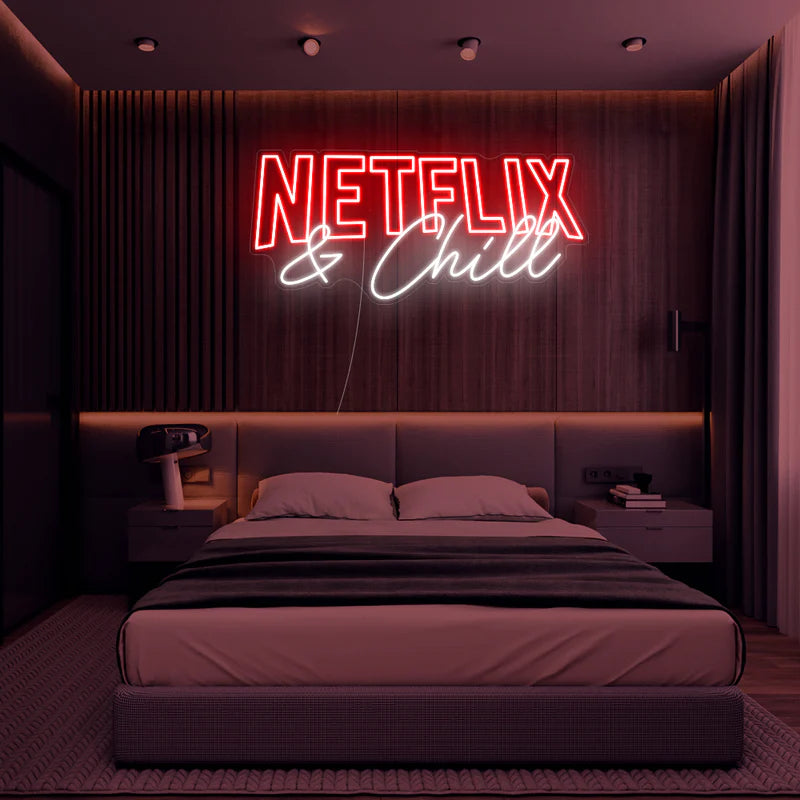 Netflix and Chill Neon Sign