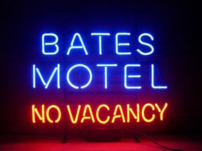 Bates Motel No Vacancy Neon Sign