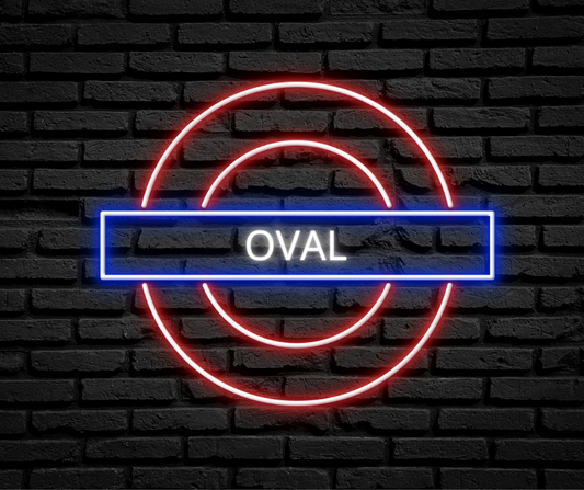 Oval Underground LED Neon Sign