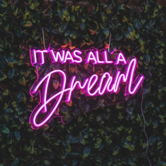 It was all a dream LED Neon Sign