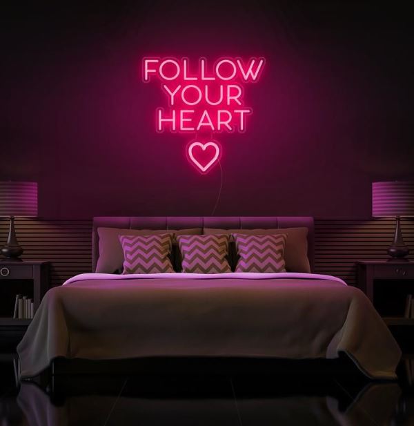 Follow your heart LED Neon Sign