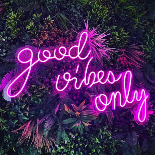 Good Vibes Only LED Neon Sign