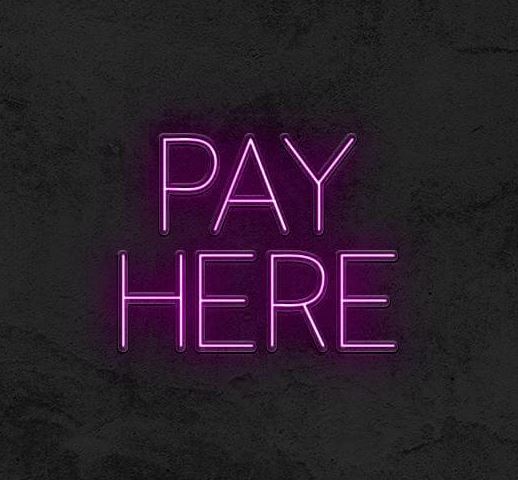 Pay Here LED Neon Sign