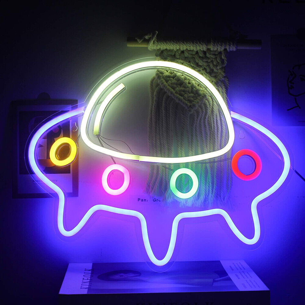 Spaceship Neon Sign