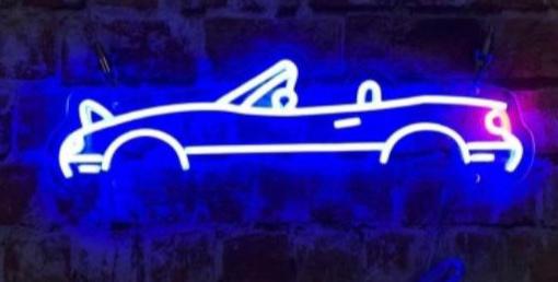 Sports Car Neon Sign