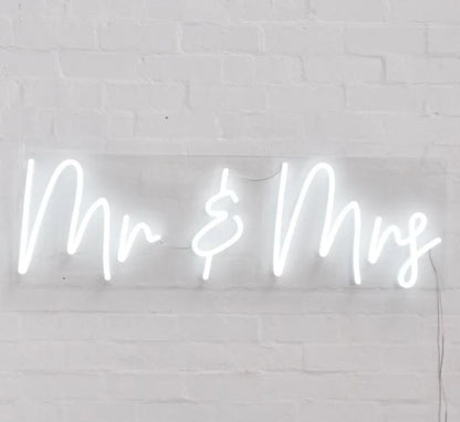 Mr and Mrs Neon Sign